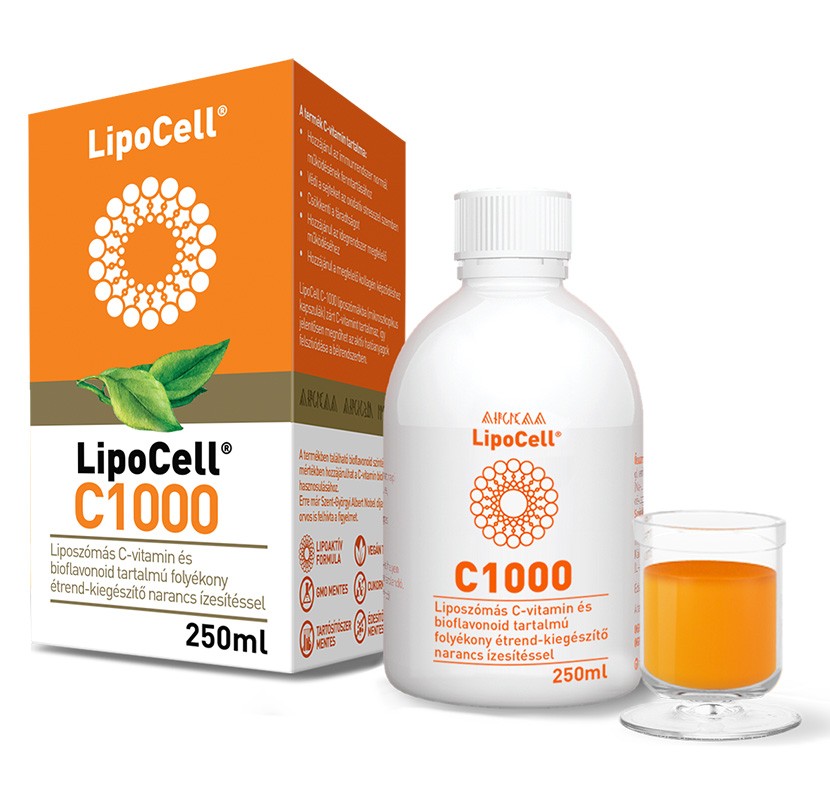 Hymato LipoCell C1000 liposzómás C vitamin narancs ízben 250