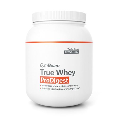 GymBeam True Whey Prodigest tejsavófehérje 900 g - vanília