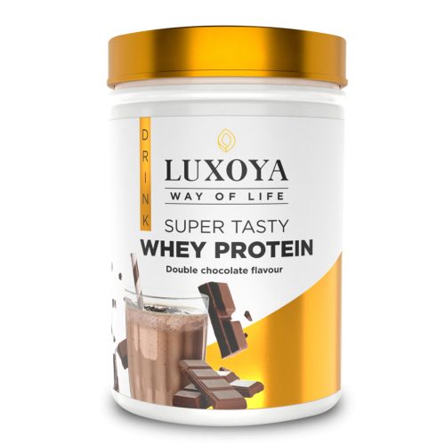 Luxoya Whey Protein tejsavó fehérje Dupla csokoládé  PET 450 g