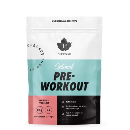 Puhdistamo Athletics pre-workout koffeinmentes mangó-málna 350 g