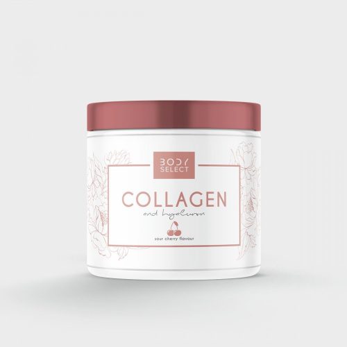 Body Select kollagén italpor hialuronsavval 300 g - meggy