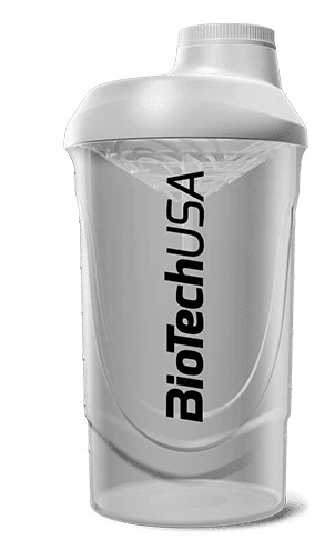 Biotech Keverőpalack Wave 600ml átlátszó shaker