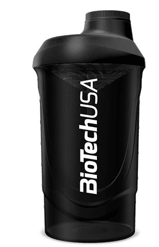 Biotech Keverőpalack Wave 600ml fekete-füst shaker