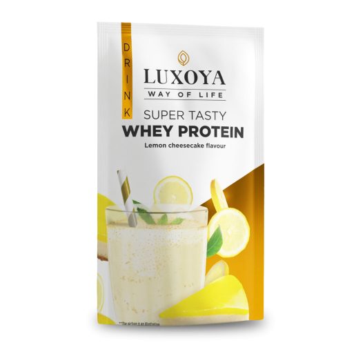 Luxoya Whey Protein tejsavó fehérje italpor Citromos sajttorta 30 g