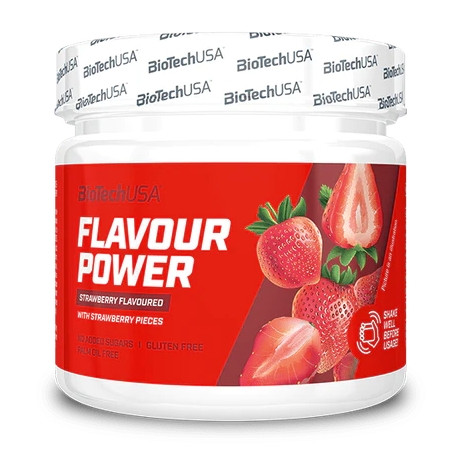 BioTech Flavour Power ízesítő por 160 g eper