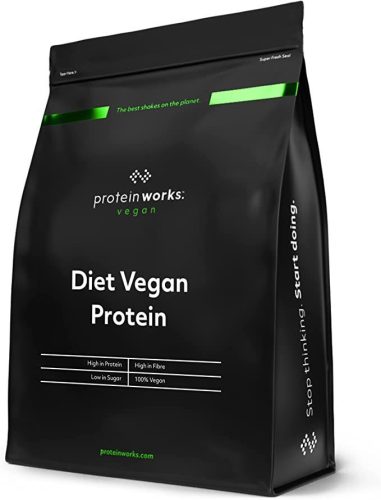 Protein Works Diet Vegan Protein fehérjepor 500 g - vanília krém