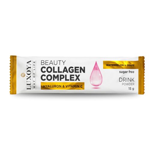 Luxoya Beauty Collagen Complex görögdinnye-szőlő ízű kollagén por 15 g