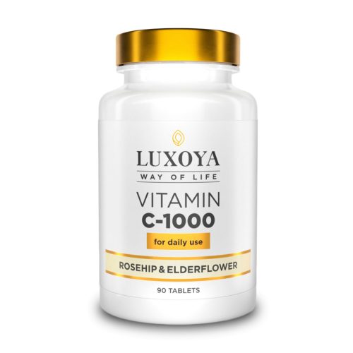 Luxoya Vitamin C -1000 magas dózisú C-vitamin Csipkebogyóval 90 db