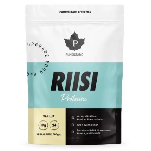 Puhdistamo RIISI Athletics rizsprotein vanília 600 g