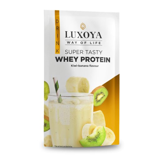 Luxoya Whey Protein tejsavó fehérje italpor Kiwi-Banán 30 g