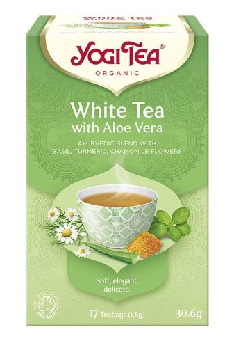 Yogi bio Fehér tea aloe verával 17 x 1,8g