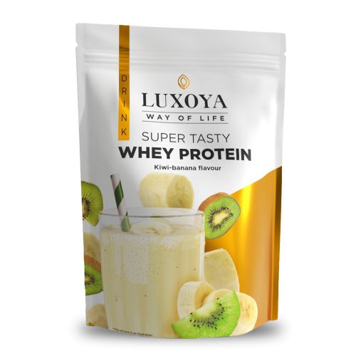 Luxoya Whey Protein tejsavó fehérje Doy Kiwi-Banán 450 g