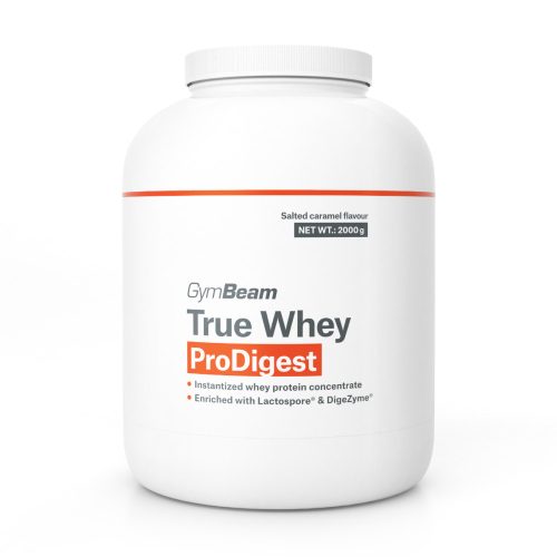 GymBeam True Whey Prodigest tejsavófehérje 2000 g - sós karamell