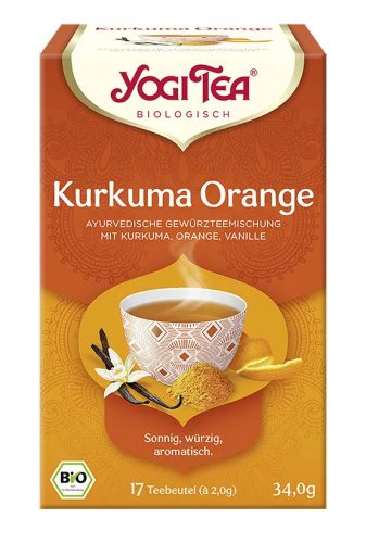 Yogi bio Kurkuma narancs tea 17 x 2g