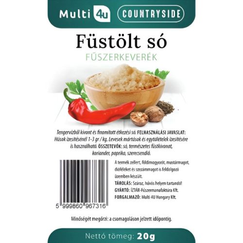 Multi 4U Countryside füstölt só fűszerkeverék 20g