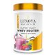 Luxoya Whey Protein tejsavó fehérje Vanília-bogyós gyümölcs PET 450 g