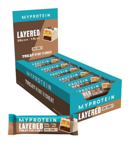 Myprotein Layered protein bar szelet kekszmorzsa íz 12 x 60 g