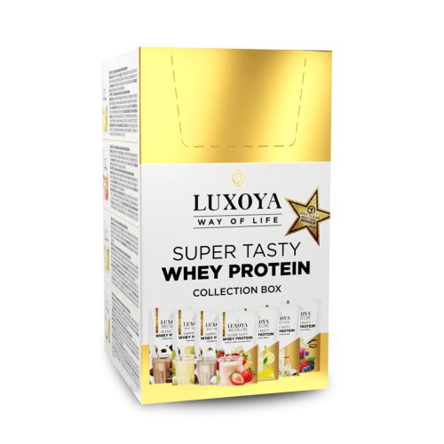 Luxoya Whey Protein Tejsavó fehérje italpor Collection Box 7x30g 