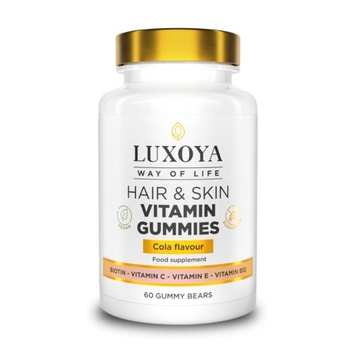 Luxoya Hair & Skin Vitamin Gummies - Gumimaci vitamin Kóla ízű 60db