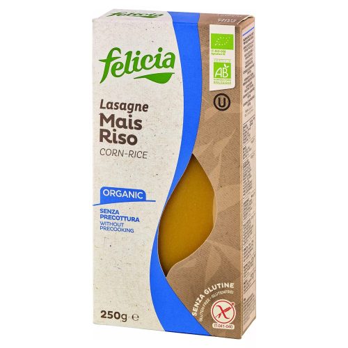 Felicia Bio kukorica-rizs lasagne gluténmentes tészta 250 g