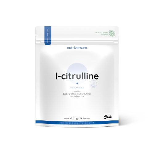 Nutriversum L-Citrulline aminosav por 200 g - ízesítetlen