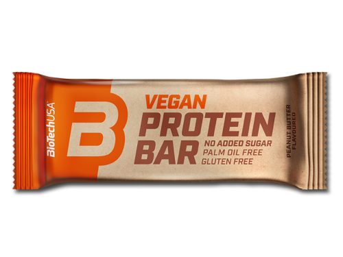 Biotech Vegan Protein Bar fehérjeszelet 50 g mogyoróvaj 