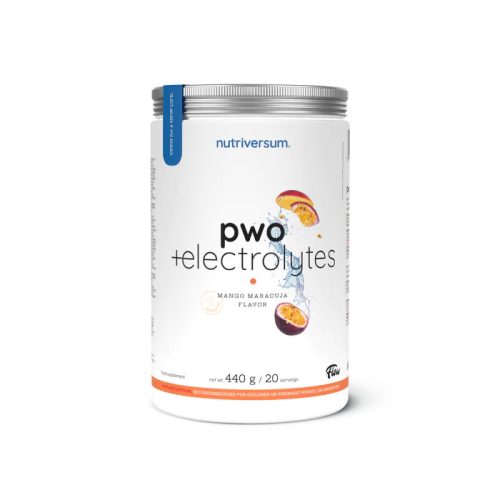 Nutriversum PWO + electrolytes - Flow - 440 g - mangó-maracuja