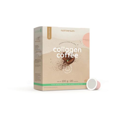 Nutriversum Collagen Coffee kávékapszula Nespresso® kompatibilis 20 db - málna