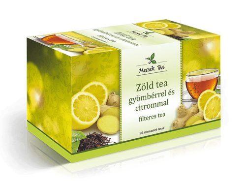 Mecsek Zöld tea gyömbérrel és citrommal filteres 20x2g