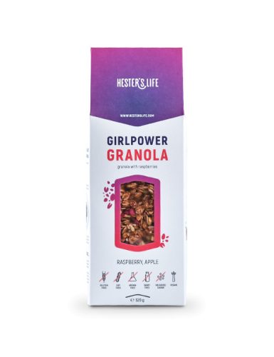 Hester's Life Girlpower Granola málnás 320 g