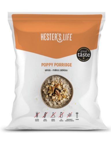 Hester's Life Poppy Porridge almás-mákos zabkása 50 g