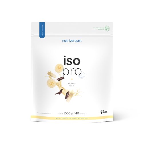 Nutriversum Iso Pro protein emésztőenzimekkel - Pure 1000 g - banán split