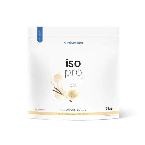 Nutriversum Iso Pro protein emésztőenzimekkel - Pure 2000 g - vanília