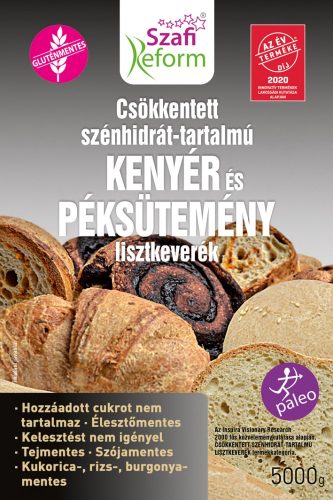 Szafi Reform csökkentett szénhidrát-tartalmú paleo kenyér és péksütemény lisztkeverék 2500 g