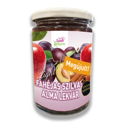 Szafi Reform Fahéjas szilva-alma lekvár 350g