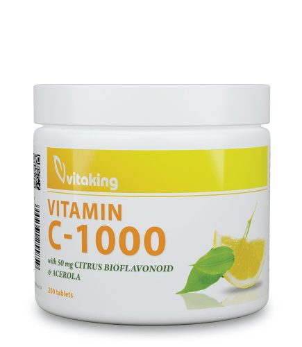 Vitaking C-vitamin 1000 mg bioflavonoiddal 200 db