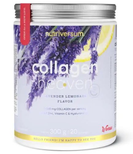 Nutriversum Collagen Heaven kollagén por 300 g - levendula limonádé