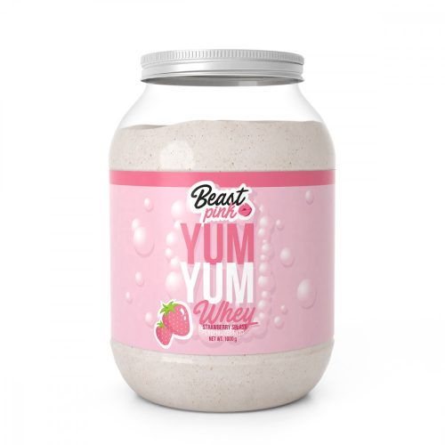 BeastPink Yum Yum Whey fehérje 1000 g - strawberry splash