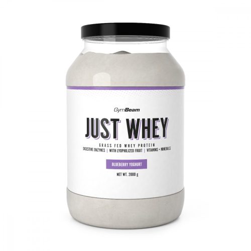 GymBeam Just Whey többkomponensű fehérje 2000 g - áfonyás joghurt