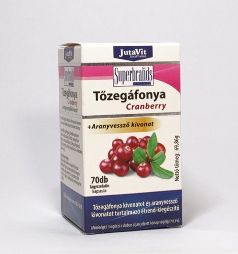 JutaVit Tőzegáfonya 400 mg + Aranyvessző kivonat 70 db 