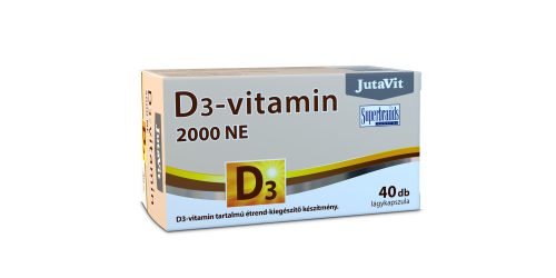 JutaVit D3-vitamin 2000 NE (50 mcg) - 40 db (lejárat2024.12.31.)