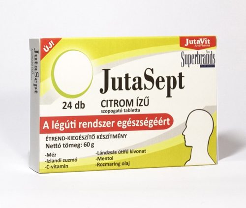 JutaVit JutaSept citrom ízű szopogató tabletta 24 db 