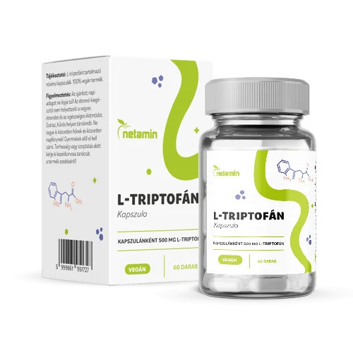 Netamin L-triptofán esszenciális aminosav kapszula 500 mg - 60 db