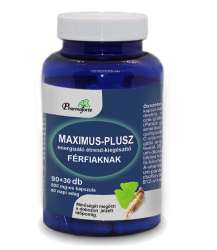 Pharmaforte Maximus Plusz Energizáló kapszula férfiaknak 90+30 db