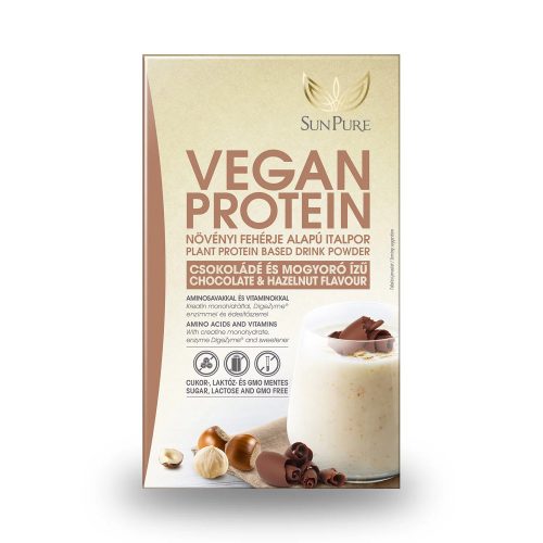 SunPure Vegan Protein 500 g - csokoládé -mogyoró