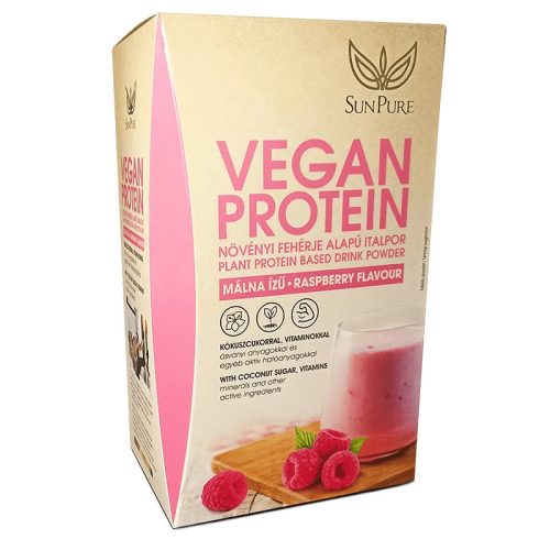 SunPure Vegan Protein 500 g - málna