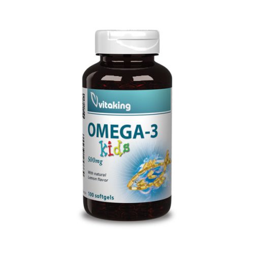 Vitaking Omega-3 Kids halolaj kapszula 100 db